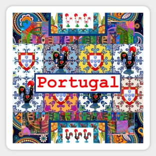 Portuguese folk art Sticker